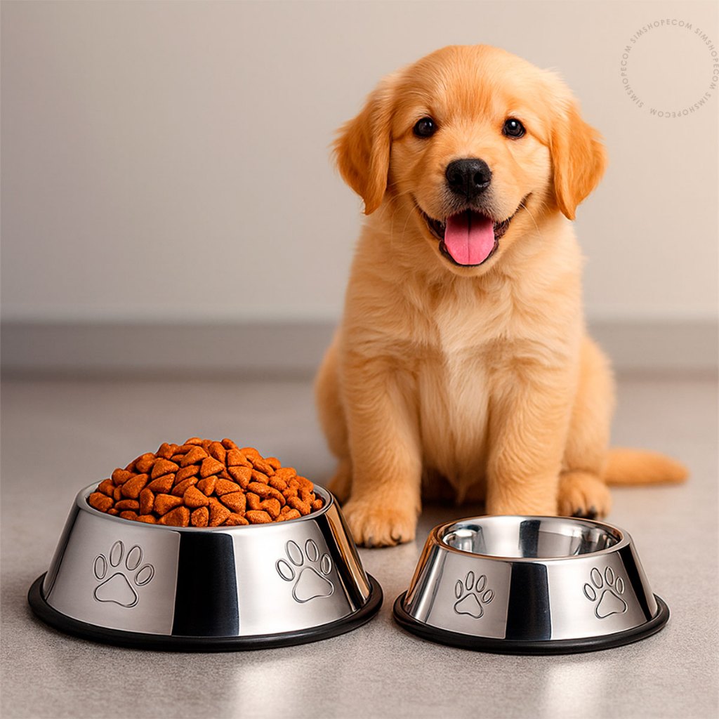 Vasilha Comedouro 1 2 ou 4 Un. e Bebedouro Inox Cães e Gatos Antiderrapante Pote Tigela Cachorro