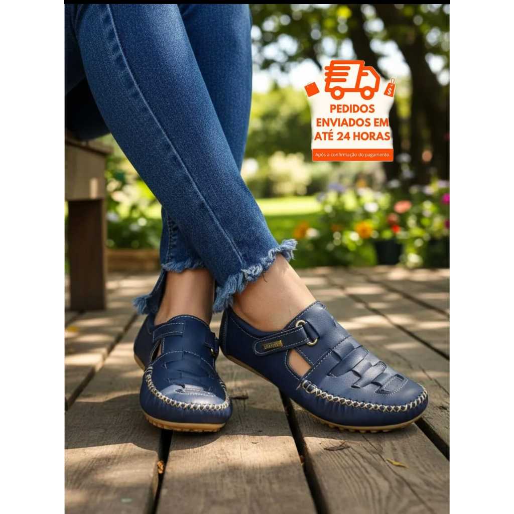 Mocassim feminino gladiador casual Promoção