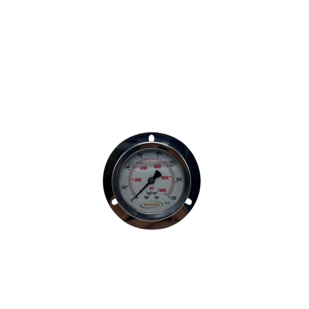 Manômetro + Flange- Diam. 63mm Esc 0-700 Kgf/cm2 X 10000 Psi