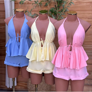 Cropped feminino alfaiataria tendência verão alcinha com regulagem candy color blusa novidade promoção carnaval 2026 em Oferta na Shopee