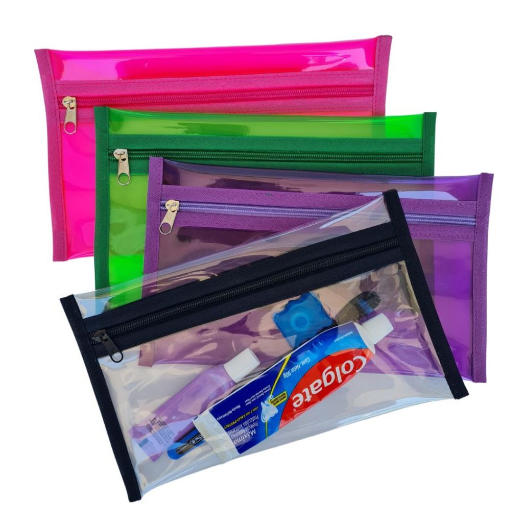 Imagem Kit Higiene Bucal Necessaire Porta Escova de Dente Maquiagem de Viagem Escolar