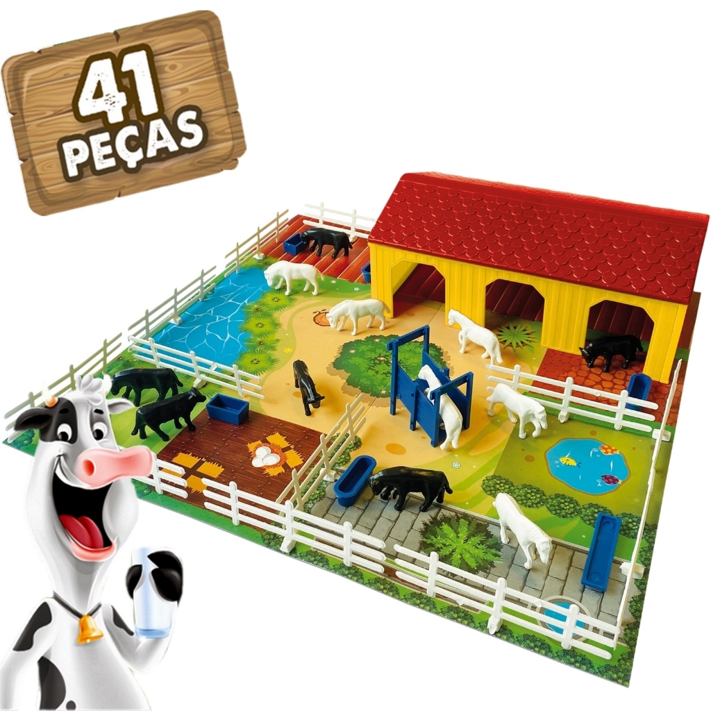 Minha Fazenda De Montar 41 Peças Animais - Nig Brinquedos