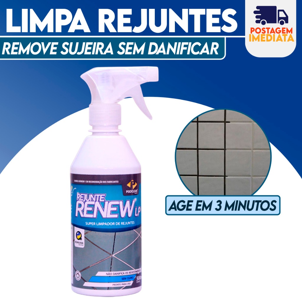 Limpador de rejunte Renew Pisoclean Rejunte Novo 500ml