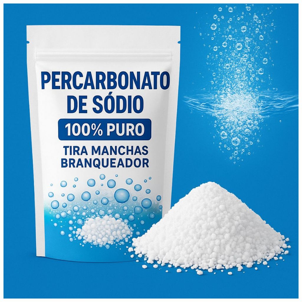 Percarbonato de Sódio 100% Puro Efervecente Tira Manchas Alvejante Original em Oferta na Shopee