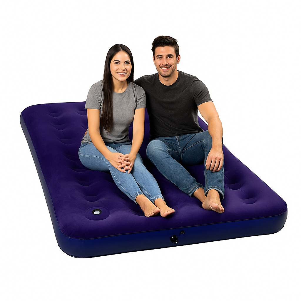 Colchão Inflável Solteiro/ Casal Mor Life com Inflador Confortável em Oferta na Shopee
