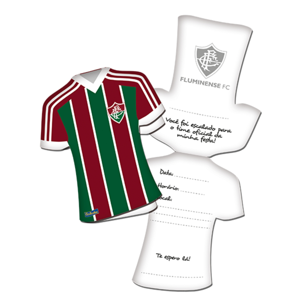 Convite Festa Fluminense 16 Uni Festcolor - Inspire sua Festa Loja