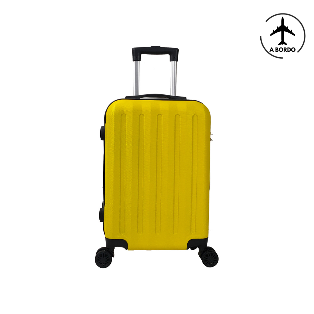 Mala De Bordo Kozi 10kg Abs Rodinhas 360 Leva Na Cabine Anac, mala de viagem, mala pequena, amarela