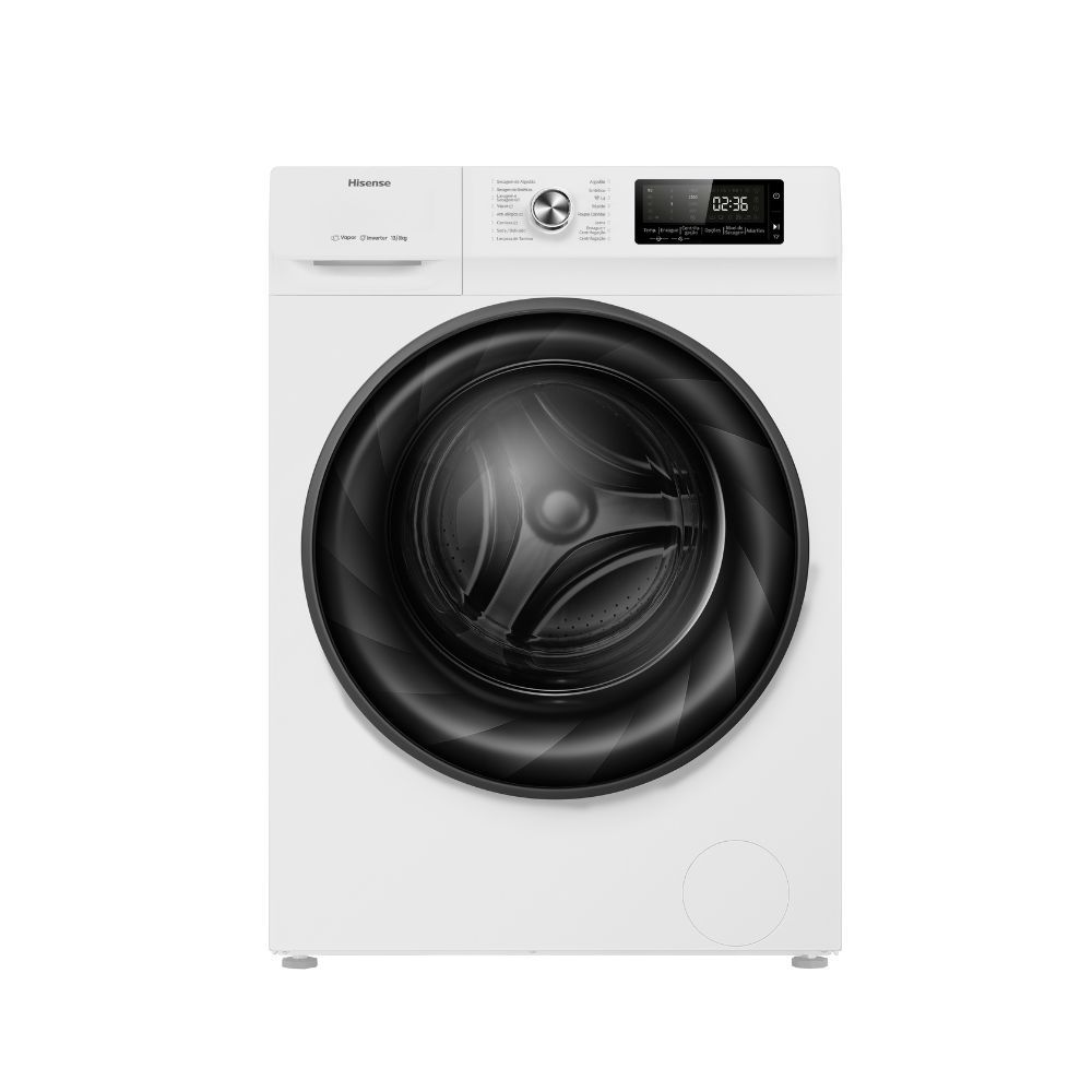 REEMBALADO: Lava e Seca Hisense 13kg Steam Branca Com 13 Programas De Lavagem