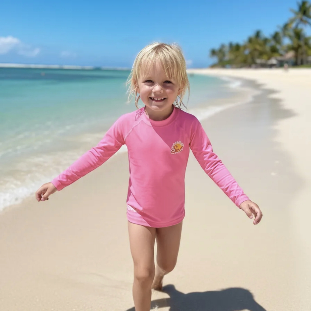 Camisa com Proteção Solar Uv 50+ Infantil Praia Piscina Unisex Segunda Pele