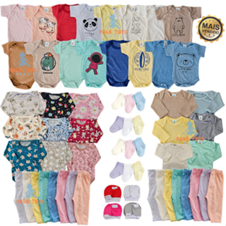 Kit Enxoval bebê completo 30 peças menino menina e unissex algodão em Oferta na Shopee