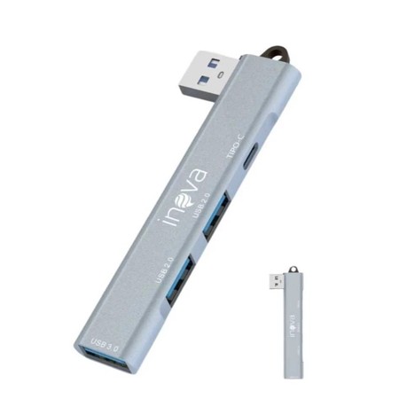 Hub USB 3.0 Tipo C Adaptador 4 em 1 Premium Alta Velocidade de Transmissão