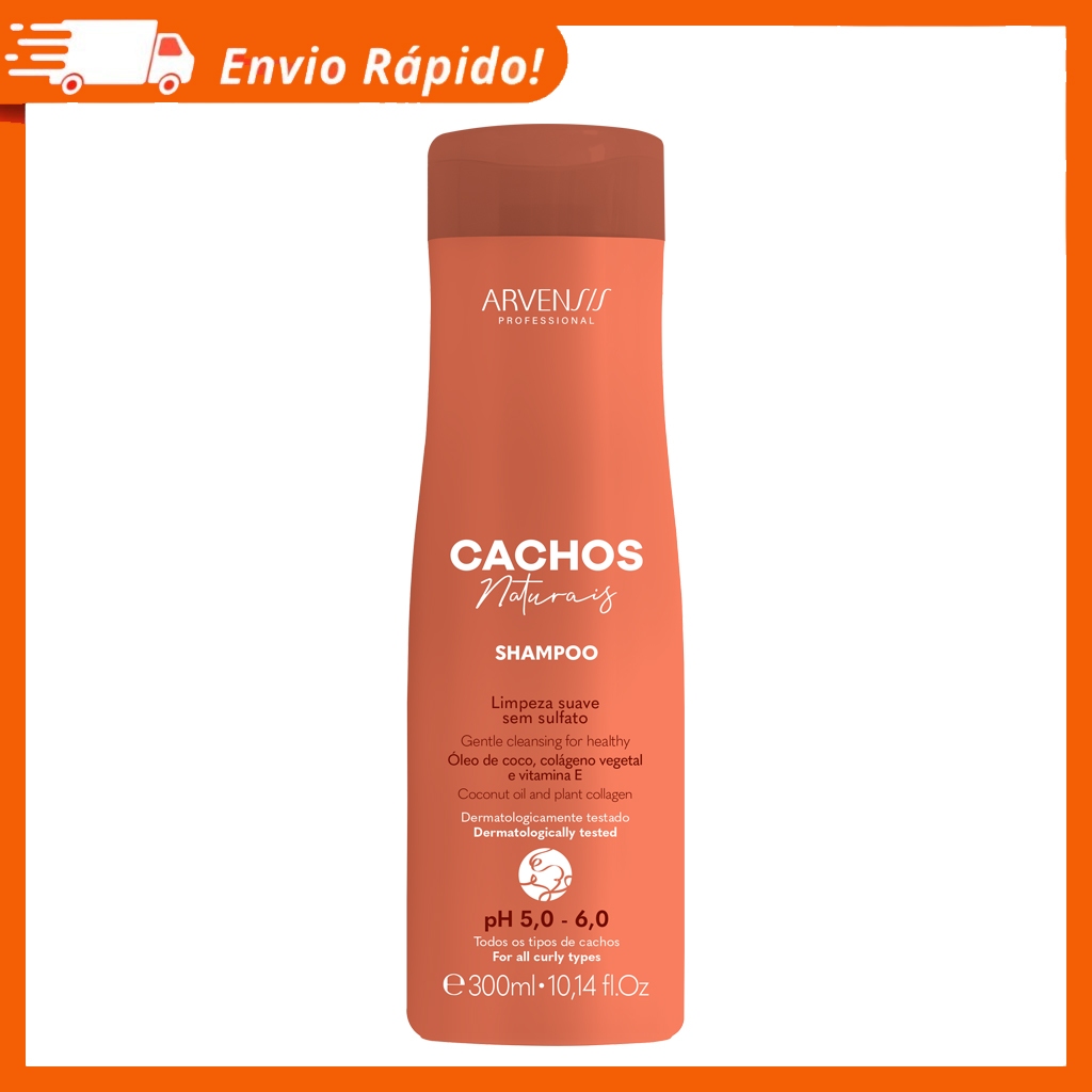 Shampoo Arvensis Cachos Naturais Vegano Sem Sulfato 300ml