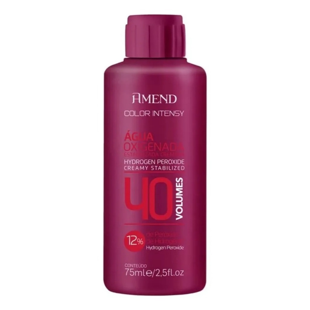 Agua Oxigenada AMEND Tom 40vl Color Intensy 75ml em Oferta na Shopee