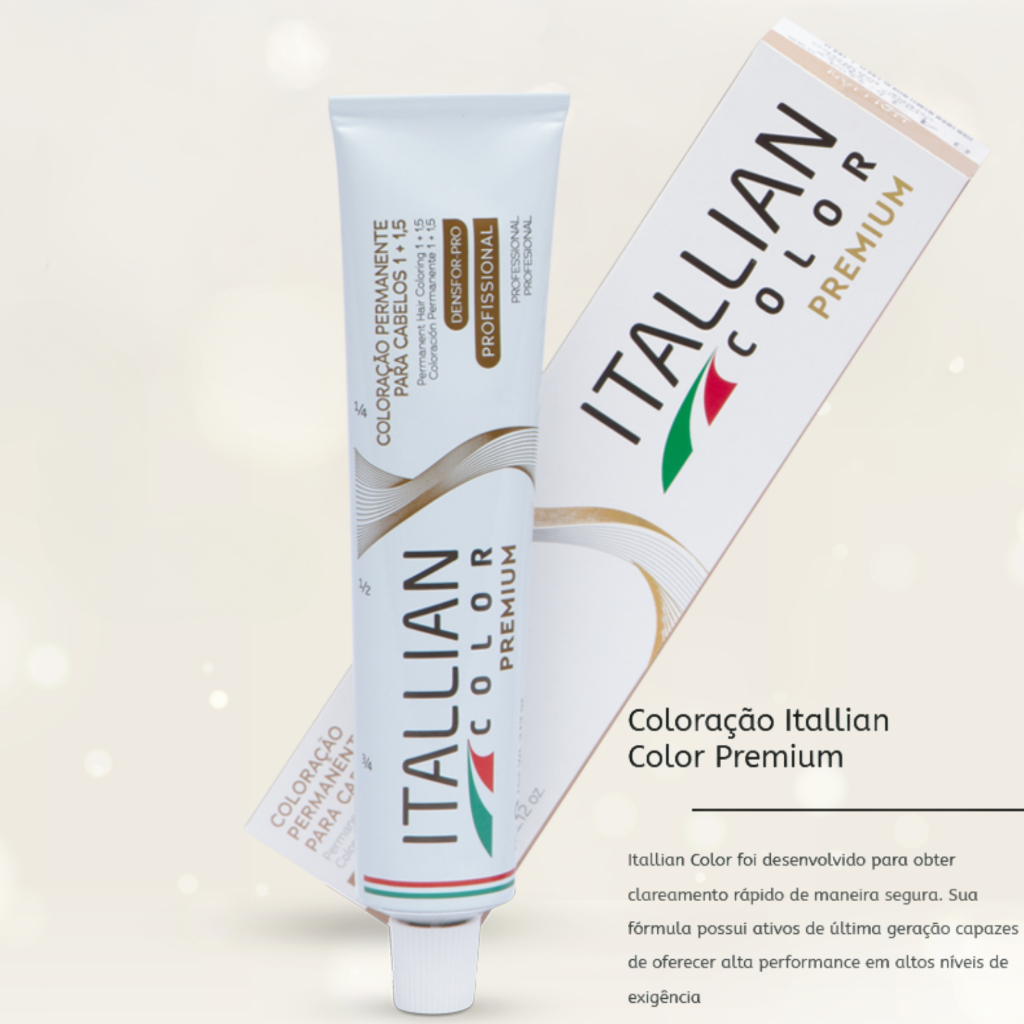 Detalhes do Coloraçao Itallian Color Professional 6.43 (643) Marrom 60g