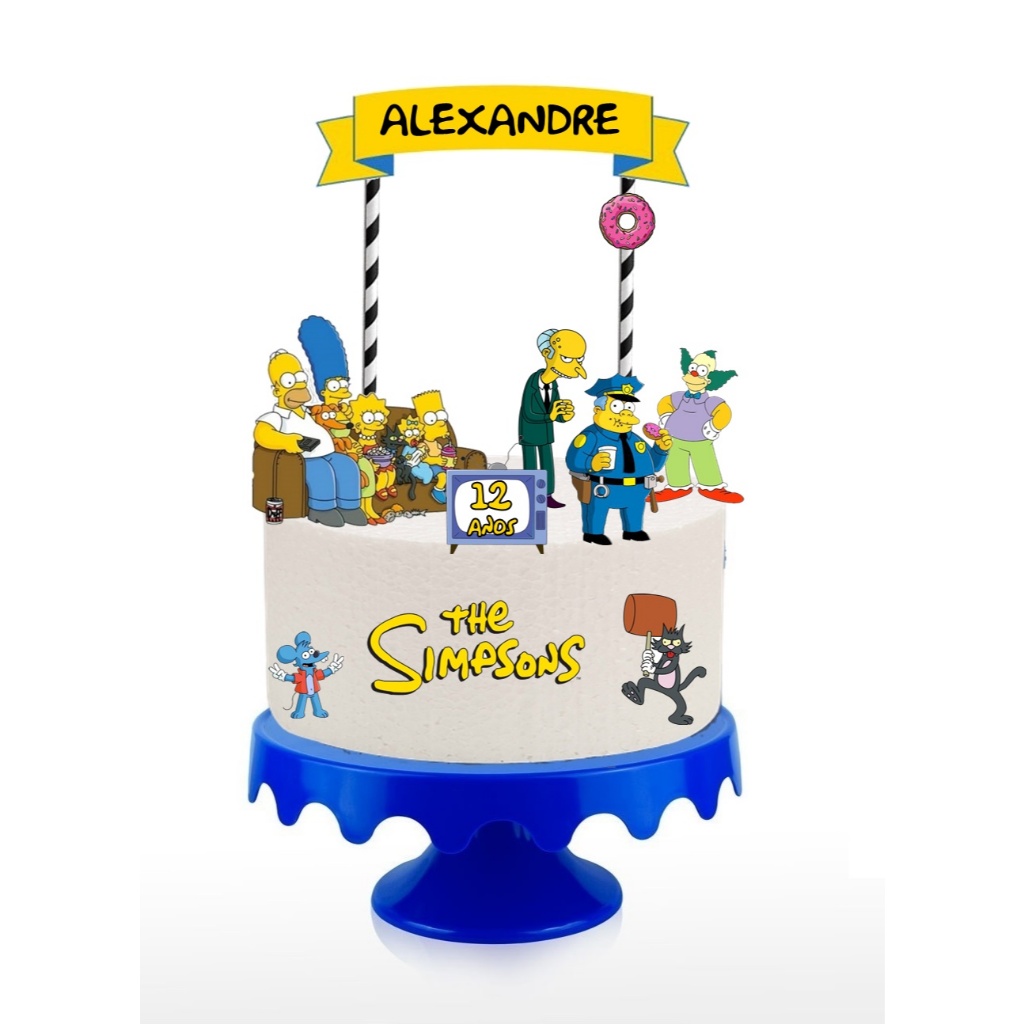 Topo de Bolo Simpsons: Onde Comprar | BuscaProdutos