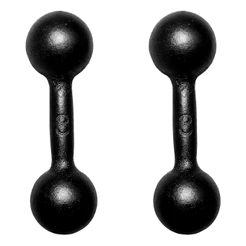 Par Halter Bola Pintado 3kg Treino Musculação Peso Livre Funcional Academia