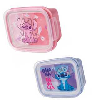 Marmita Pote Hermético Stitch 830ML Disney Plasutil com Trava e Divisória – BPA Free