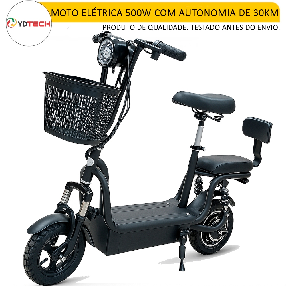 Bicicleta Elétrica Mini Moto Adulta 350w Ydtech 35Km/h Autonomia 30Km — R$ 2.497,99 em Shopee