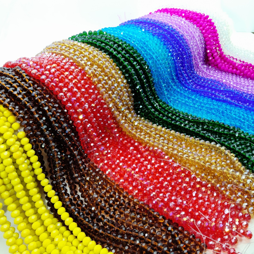 Fio de Cristal Facetado 8mm / Pacote com 10 Unidades em Oferta na Shopee