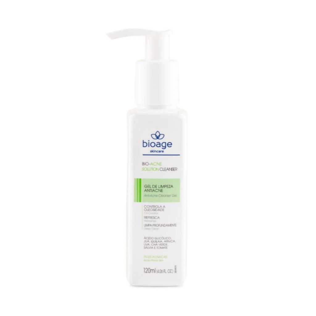 Sabonete Antiacne Bio-Acne Solution Cleanser - 120ml Bioage em Oferta na Shopee