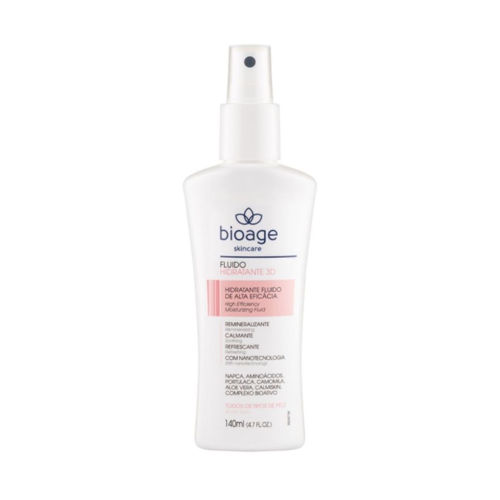 Fluido Hidratante 3D - 140ml Bioage em Oferta na Shopee