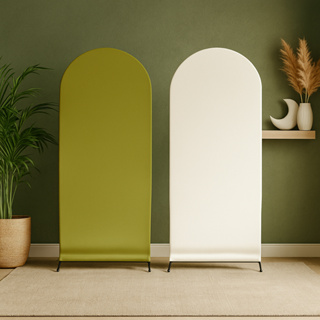 Painel Romano 2mx1m Capa Verde Oliva e Bege Sistema Veste Fácil Dupla Face Ideal Decoração De Festas em Oferta na Shopee