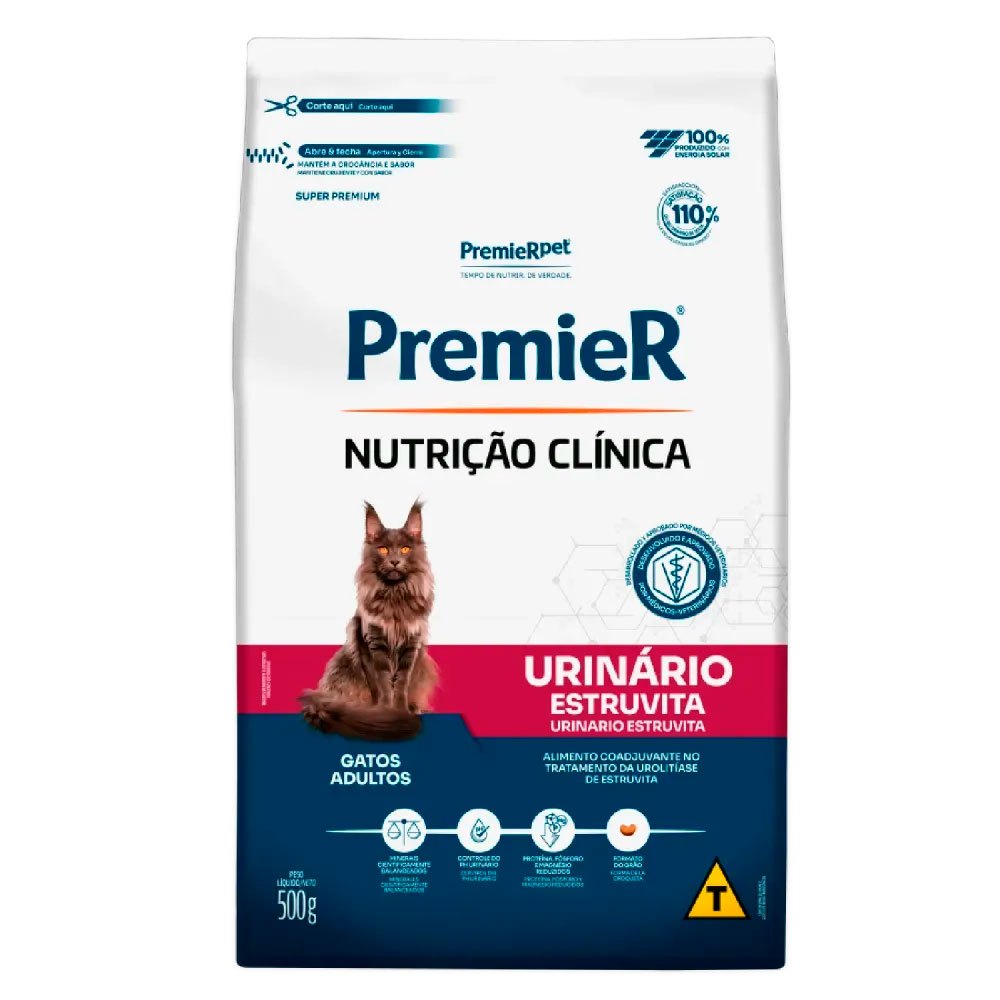 Ração Premier Nutrição Clínica Urinário Para Gatos Adultos 500g