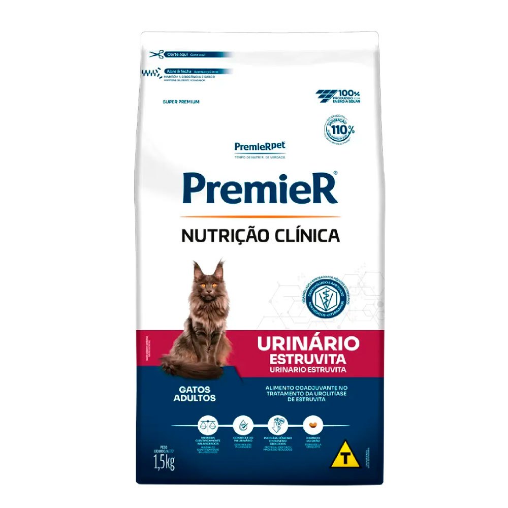 Ração Premier Nutrição Clínica Gatos Urinário 1,5Kg em Oferta na Shopee