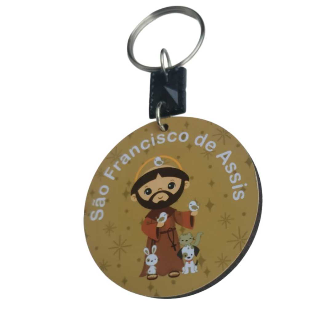 Kit  Chaveiros Mdf São Francisco de Assis Lembrancinha Igreja