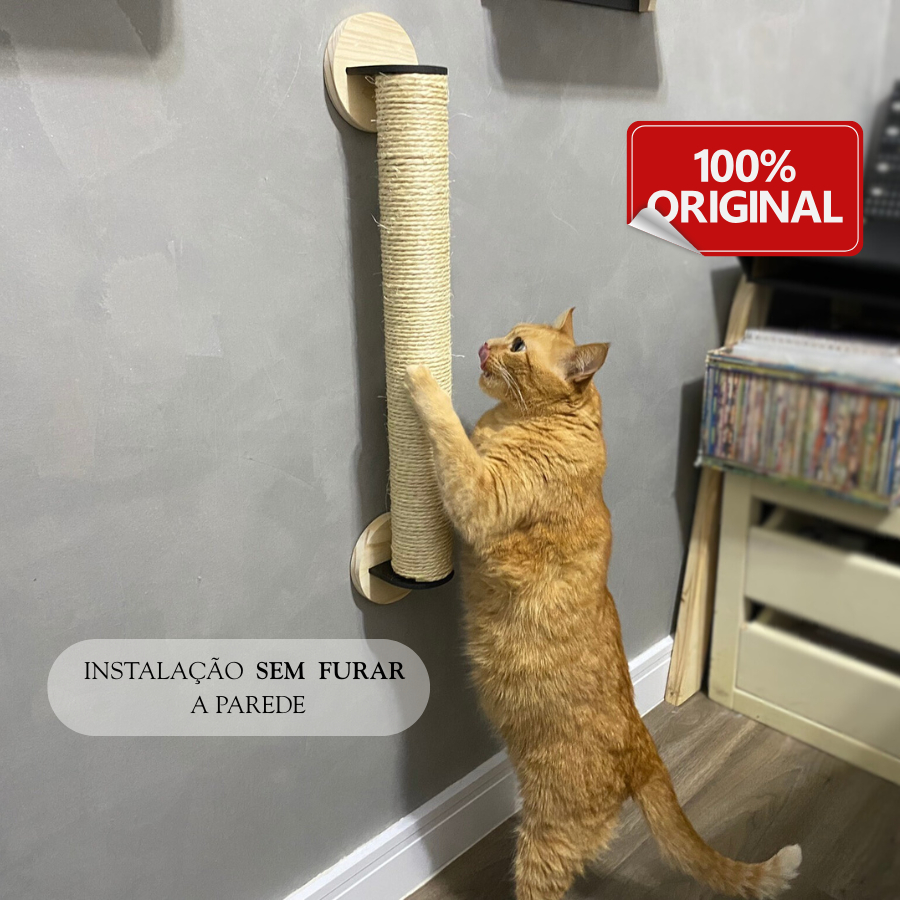 Arranhador Parede Gato Sisal Poste Brinquedo Pet em Oferta na Shopee