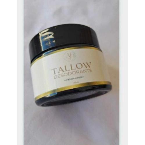 Detalhes do Tallow Desodorante Creme 30 gr, elaborado com sebo bovino, 100% natural purificado artesanalmente.
