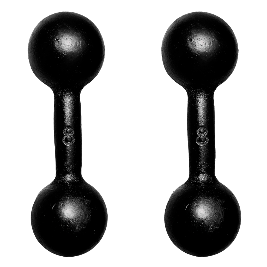 Par Halter Bola Pintado 8kg Para Treino Musculação Peso De Academia