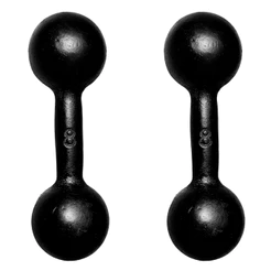 Par Halter Bola Pintado 8kg Para Treino Musculação Peso De Academia