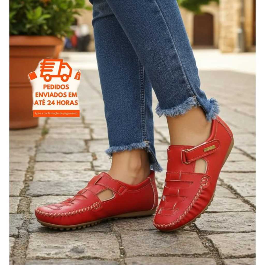 Mocassim feminino gladiador casual Promoção Envio rápido confort