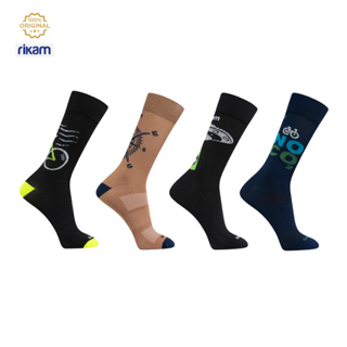 Meia Ciclismo Masculina Corrida e Moutain Bike Rikam em Oferta na Shopee