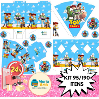 KIT LEMBRANCINHAS DE FESTA COM 95/190 ITENS TEMA: TOY STORY C/SEM NOME- ENVIO RÁPIDO!!! em Oferta na Shopee
