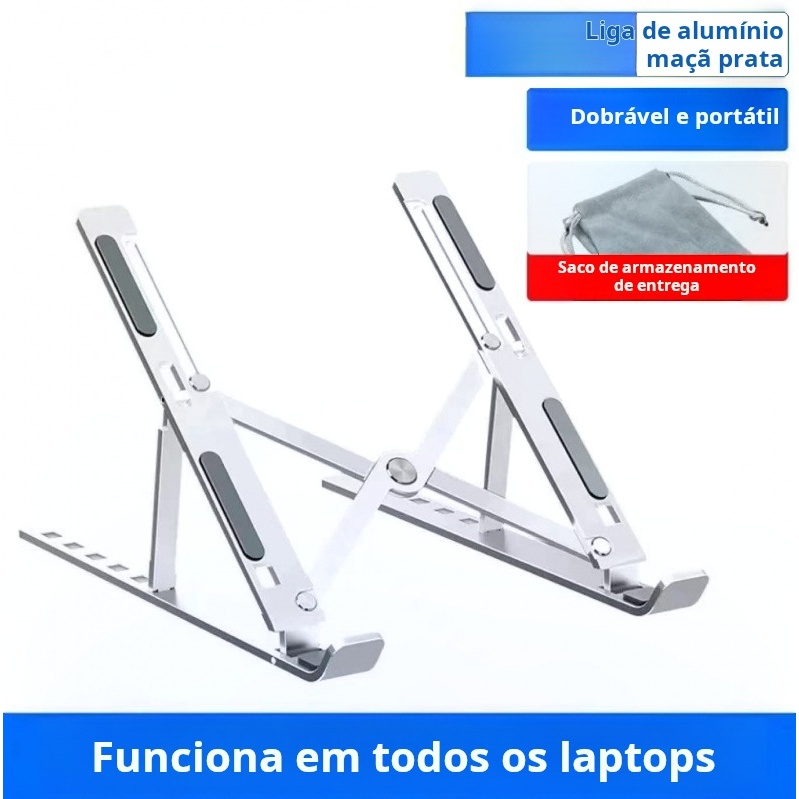 Suporte ergonômico de alumínio para todos os laptops para aliviar a fadiga da coluna cervical