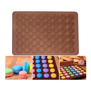 Tapete Silicone 48 Cavidades para Macarons, Bem-Casado e Doces | Antiaderente e Reutilizável em Oferta na Shopee