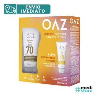Kit Protetor Solar Oaz Fps 70 200 mL + Fps 30 200 mL Protege e Hidrata - Envio Imediato em Oferta na Shopee