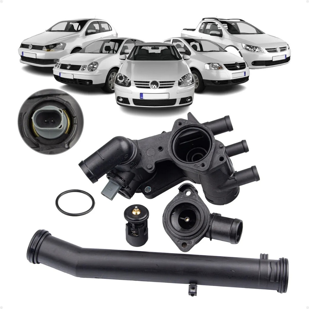Válvula Termostática + Tubo VW Gol G5 G6 1.0 1.6 8v/ Fox 1.0 1.6 8v/ Saveiro G5 G6 8v/ Voyage G5 G6 1.0 1.6 8V - Vários em Oferta na Shopee