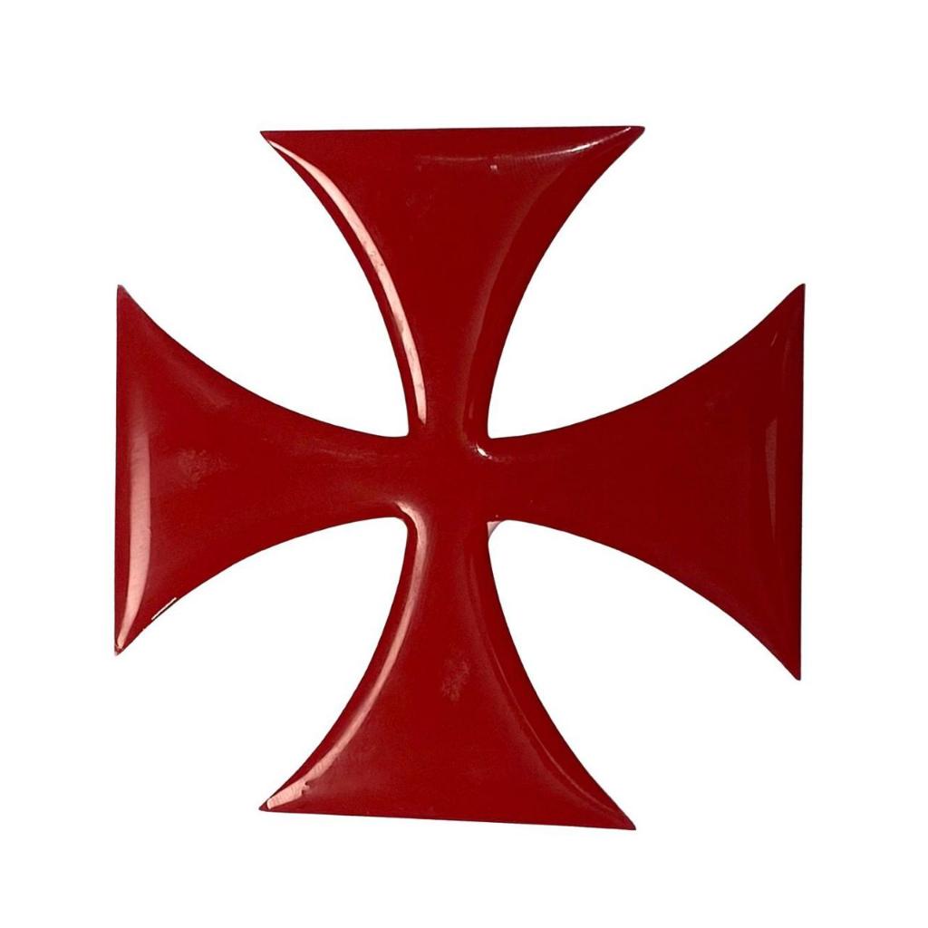 Adesivo 3D Cruz Vermelha resinada