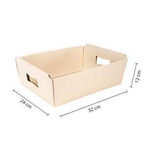 Cesta  Kraft "G" 32x24x12 cm com Alça – Pacote 10 Unidades – Cestas para Presente, Kits em Oferta na Shopee
