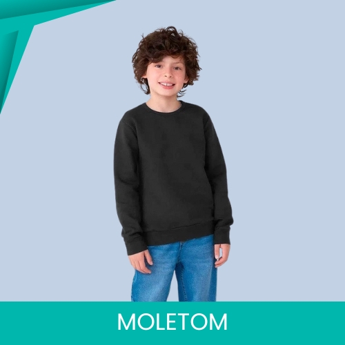 Blusão Infantil Menino Flanela Básico Malwee Quentinho Peluciado Uniforme Escola