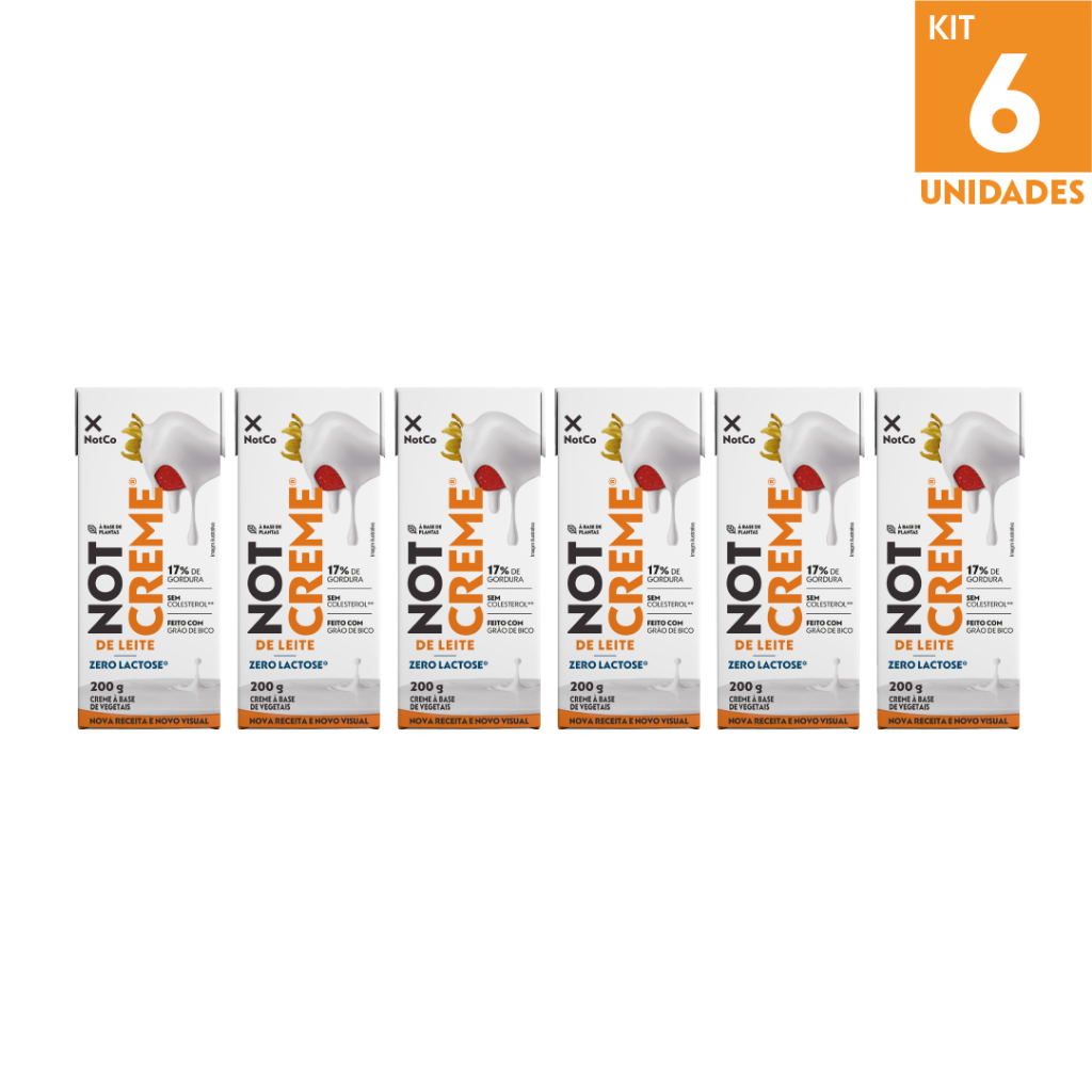 Kit Creme de Leite Vegetal NotCo NotCreme 200g em Oferta na Shopee
