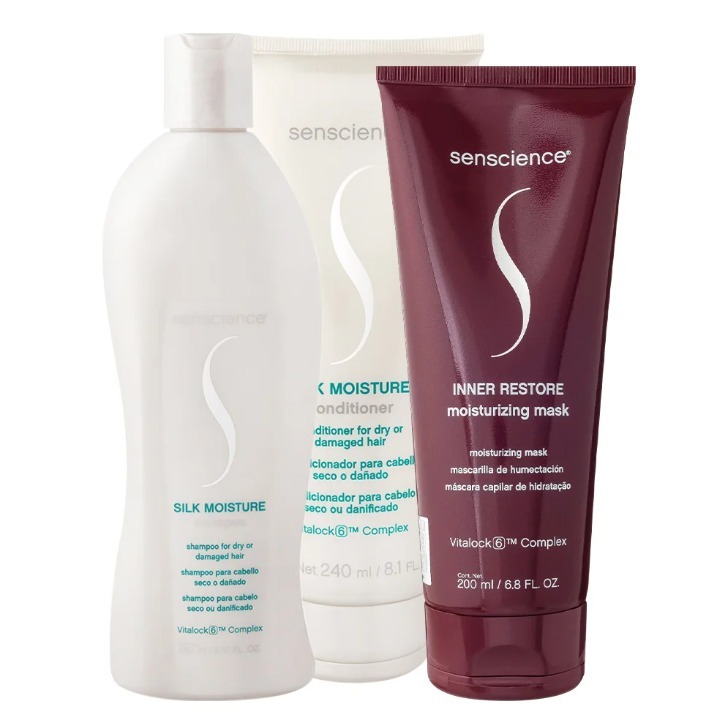 Kit Senscience Silk Moisture Inner Home Care (3 produtos)
