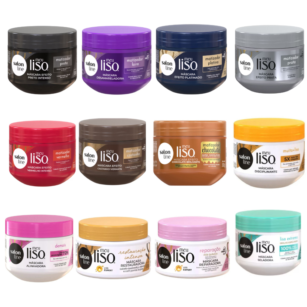 Máscara De Hidratação/Matizadora/Blindagem Salon Line Meu Liso 300g A Escolher em Oferta na Shopee