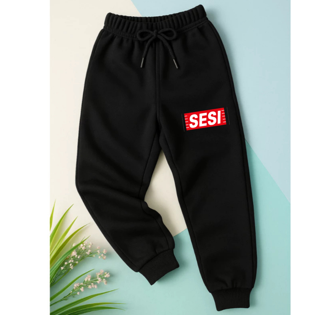 Calça Moletom Infantil Sesi Confortável Moda escolar 2 aos 16 anos.