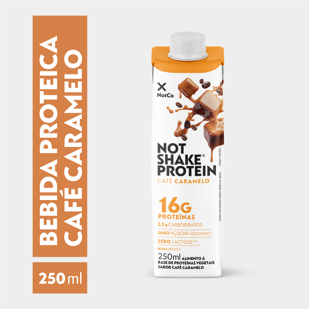 Bebida Proteica NotCo NotShake Protein 16g de Proteina Cafe Caramelo 250ml em Oferta na Shopee