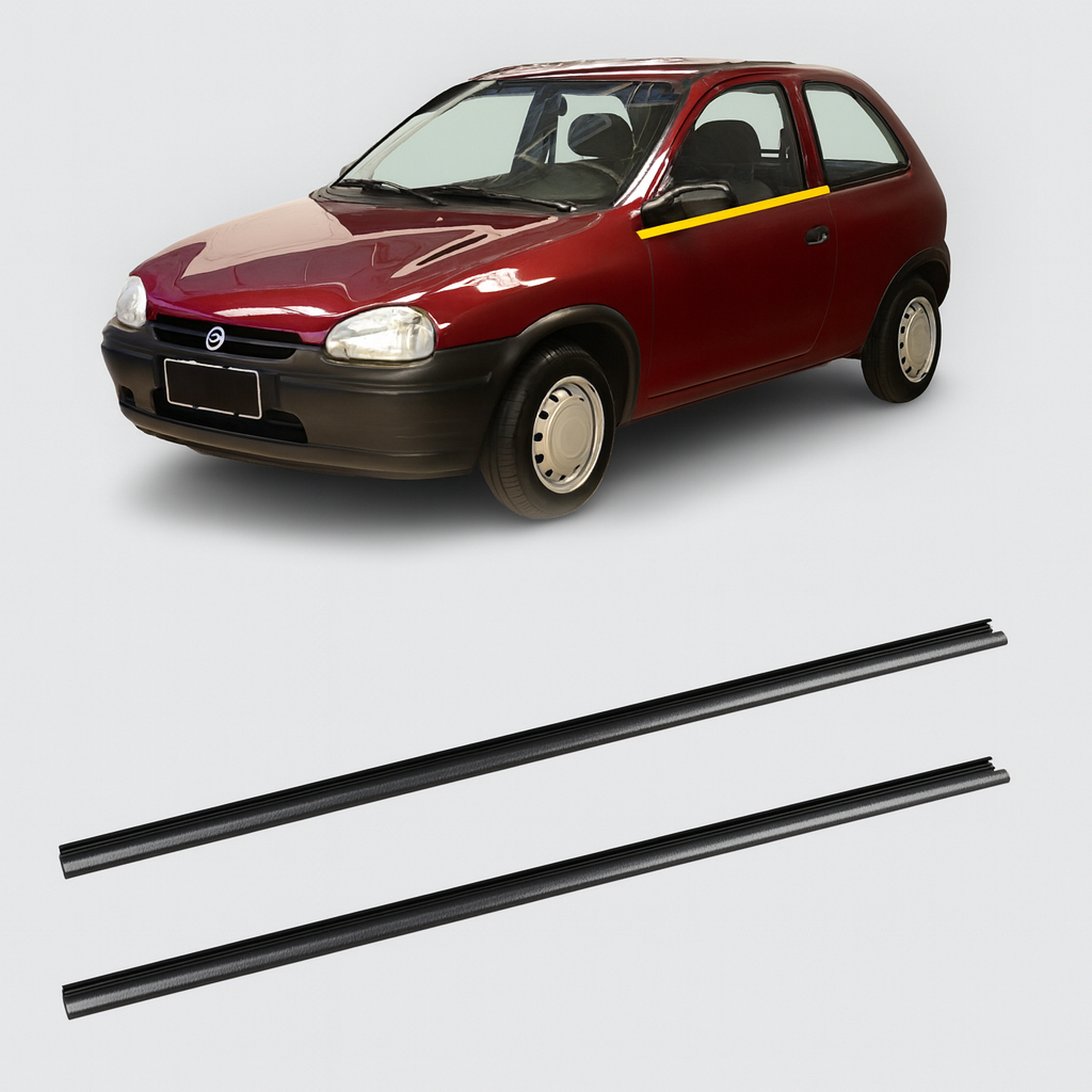Kit Borrachas Pestanas Interna Vidro Lado Dentro Corsa Wind 4 portas em Oferta na Shopee