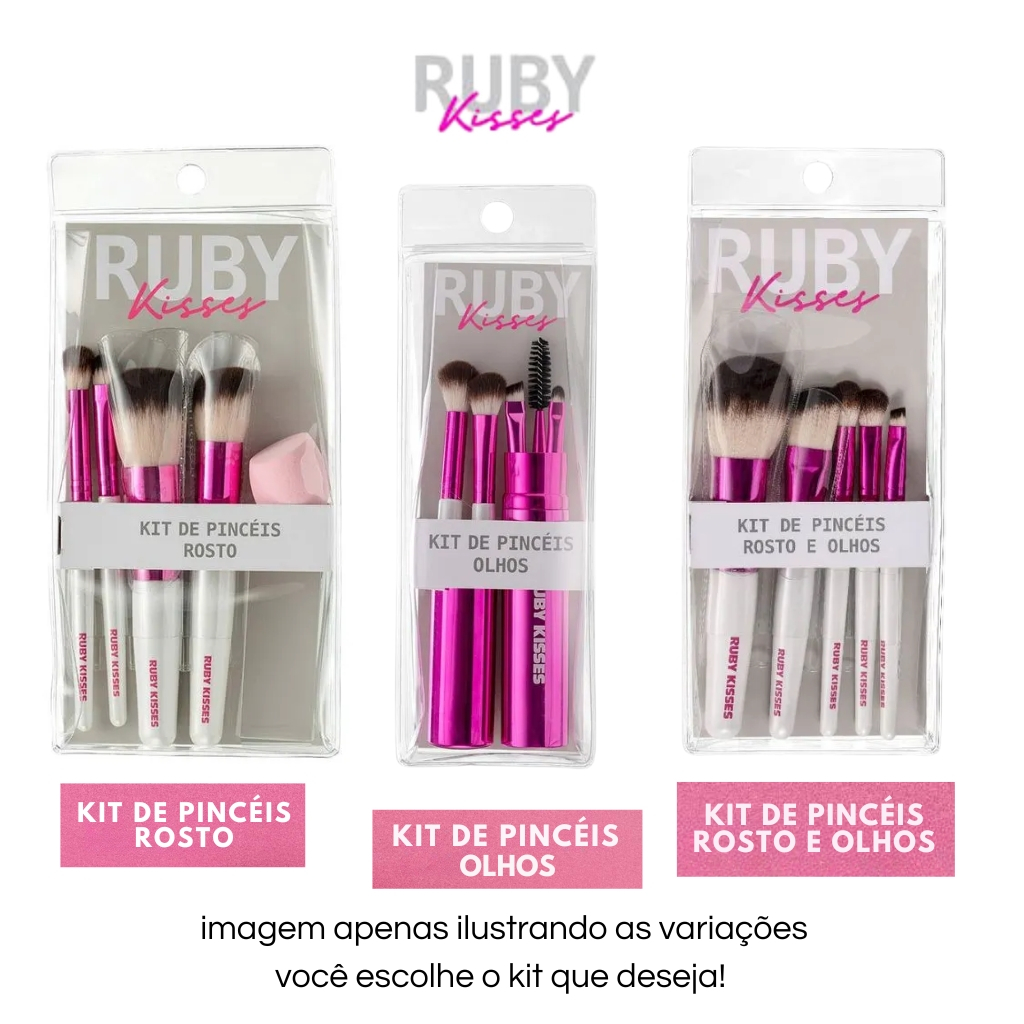 Kit Pincéis Ruby Kisses